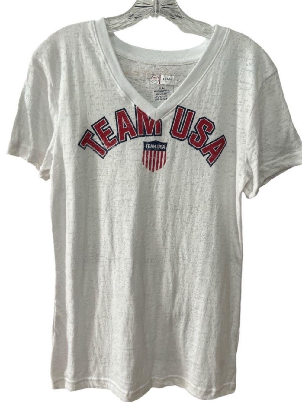 Vintage FIFA World Cup team USA burnout V-neck T women’s medium